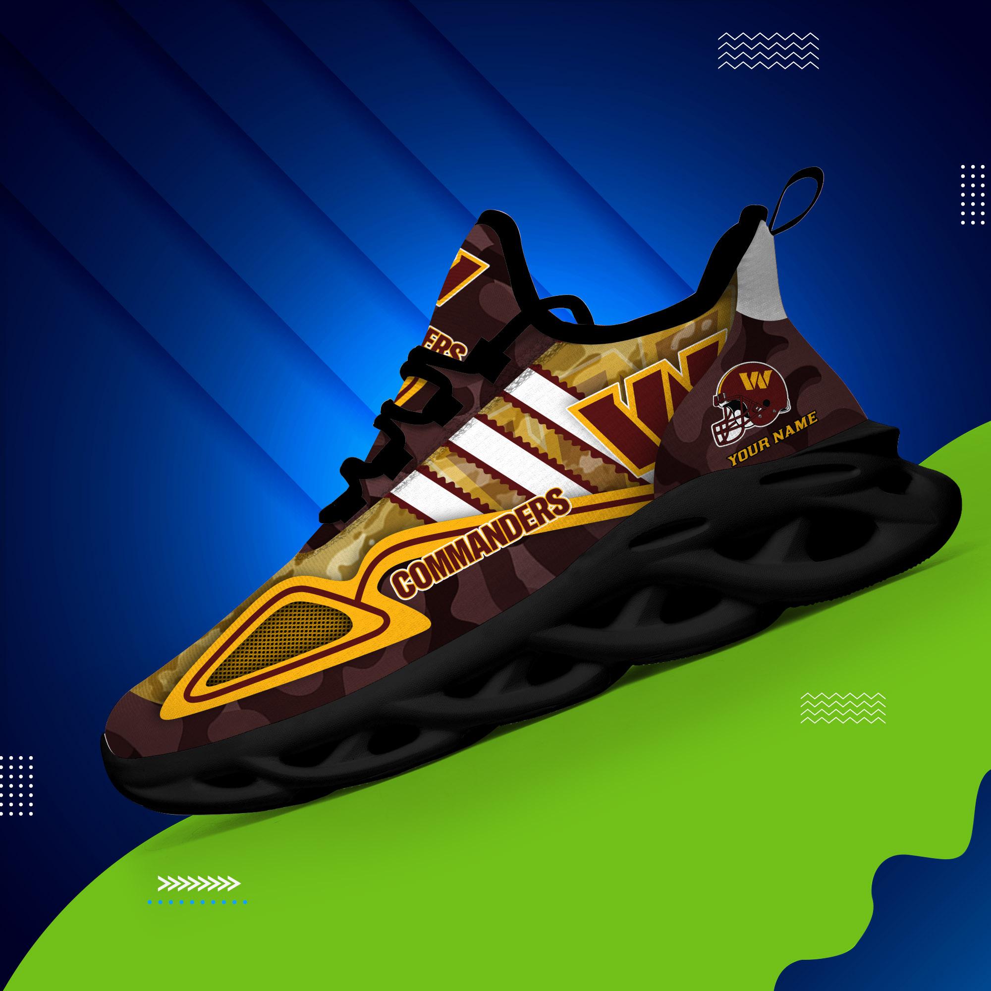 Ideafootwear Washington Commanders Max Soul Shoes Sneakers For Men And Women