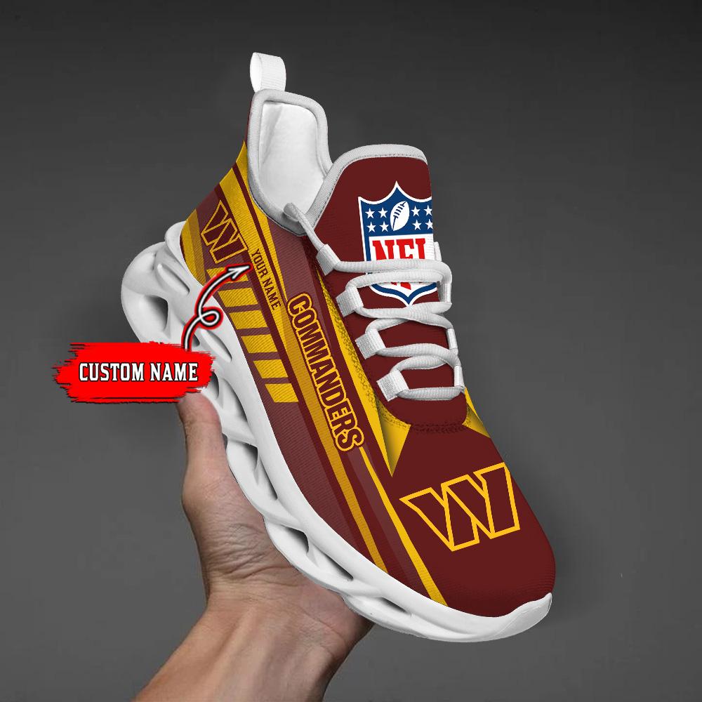 Ideafootwear Washington Commanders Max Soul Shoes Sneakers For Men And Women