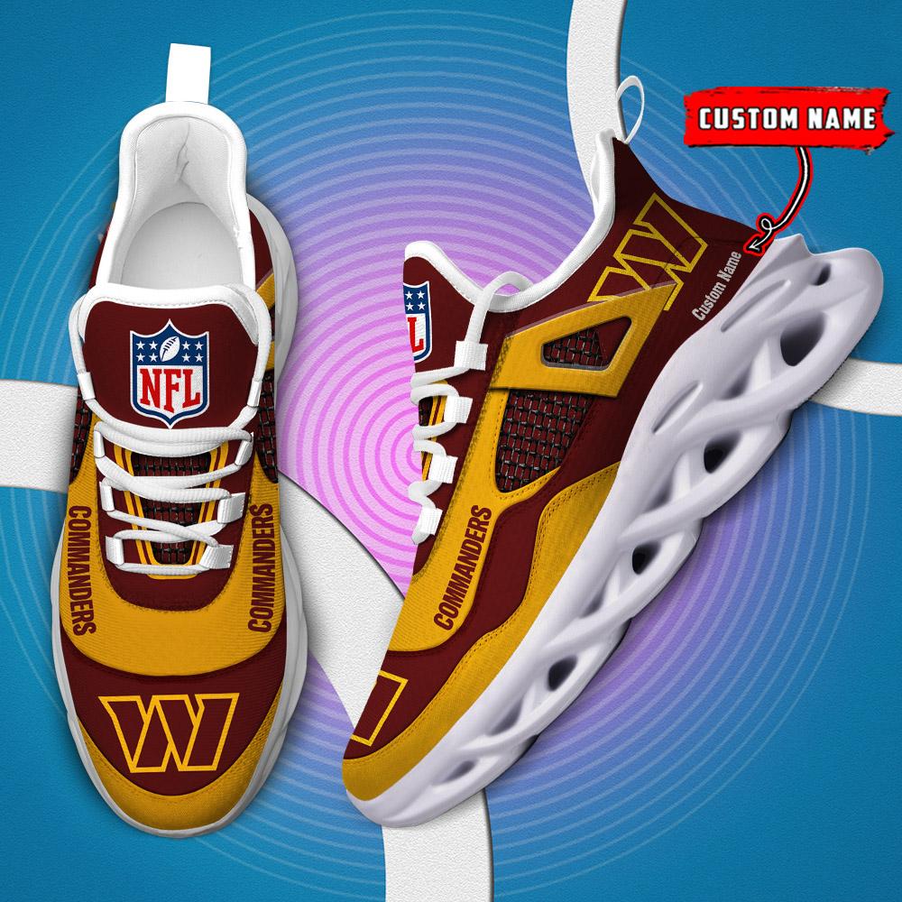 Ideafootwear Washington Commanders Max Soul Shoes Sneakers For Men And Women