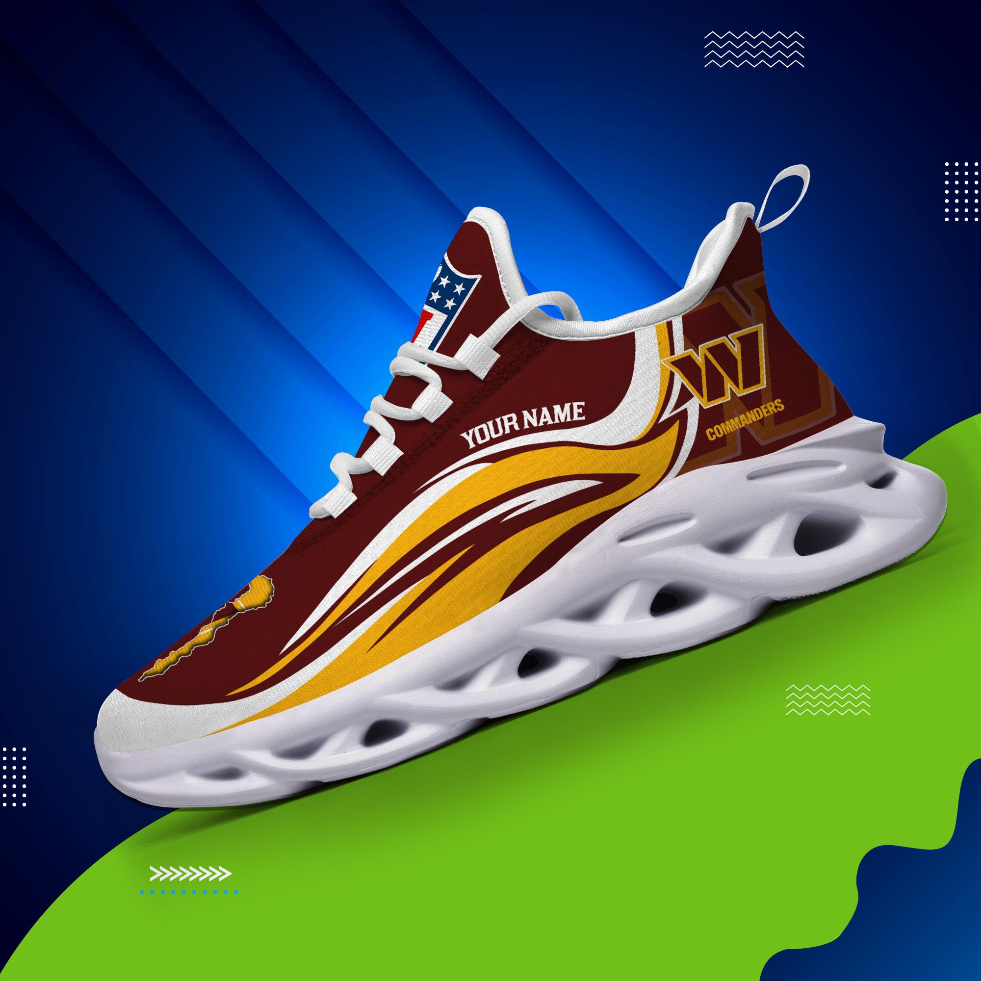 Ideafootwear Washington Commanders Max Soul Shoes Sneakers For Men And Women