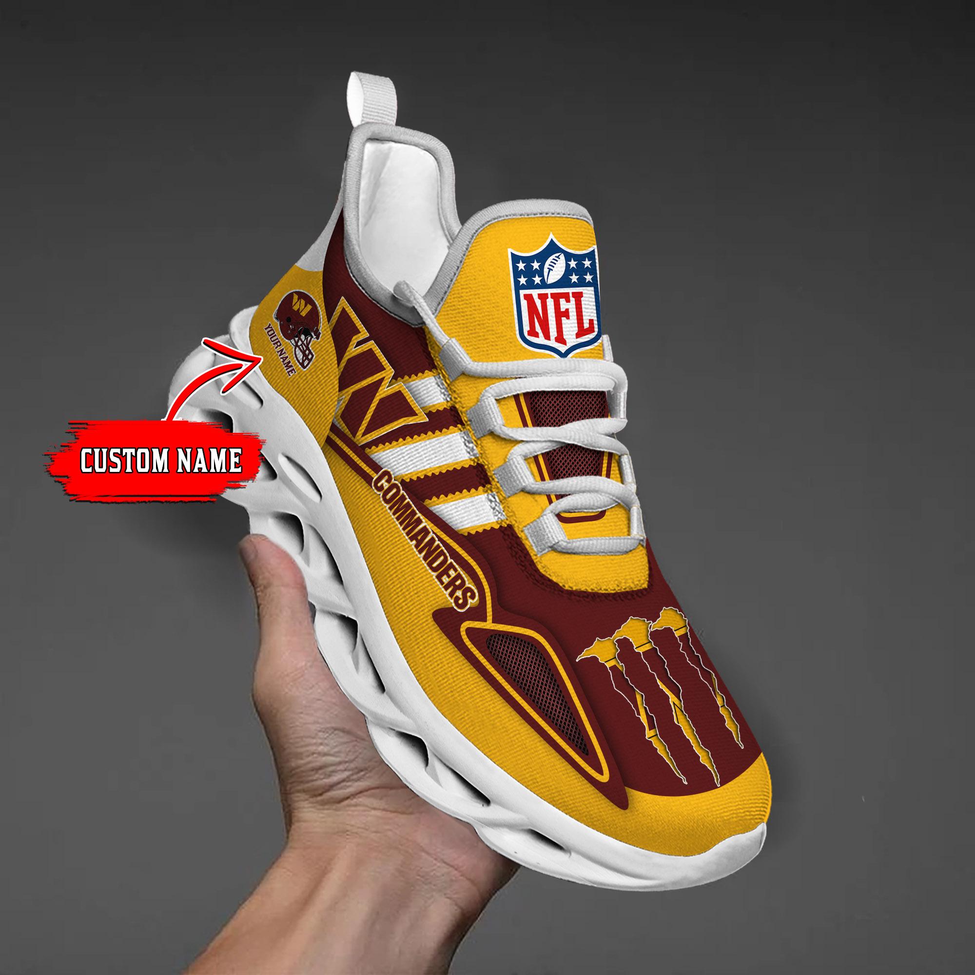 Ideafootwear Washington Commanders Max Soul Shoes Sneakers For Men And Women