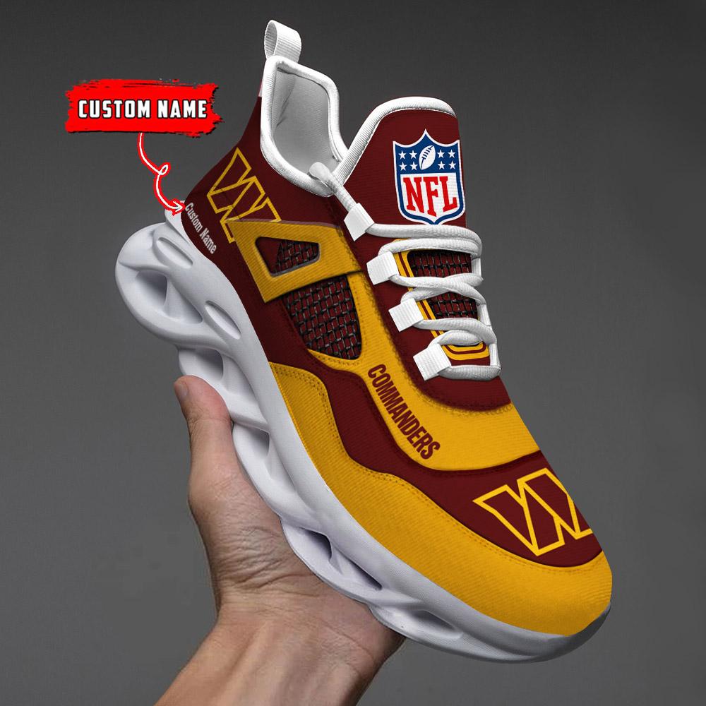 Ideafootwear Washington Commanders Max Soul Shoes Sneakers For Men And Women