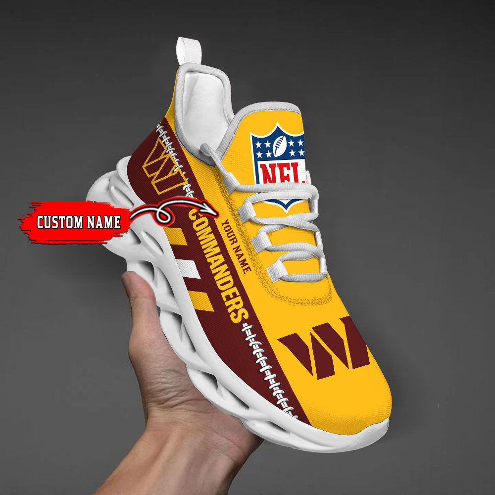 Ideafootwear Washington Commanders Max Soul Shoes Sneakers For Men And Women