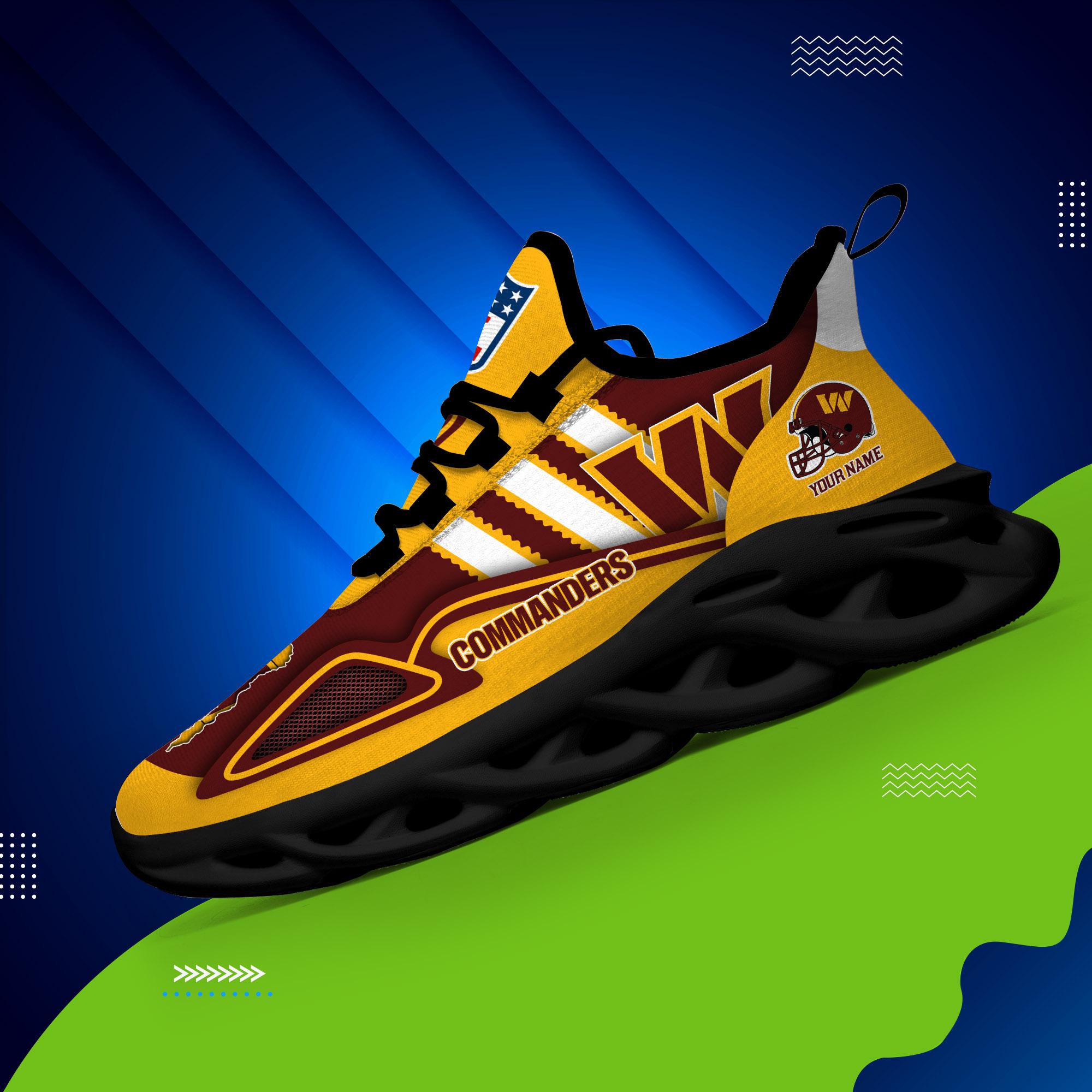 Ideafootwear Washington Commanders Max Soul Shoes Sneakers For Men And Women
