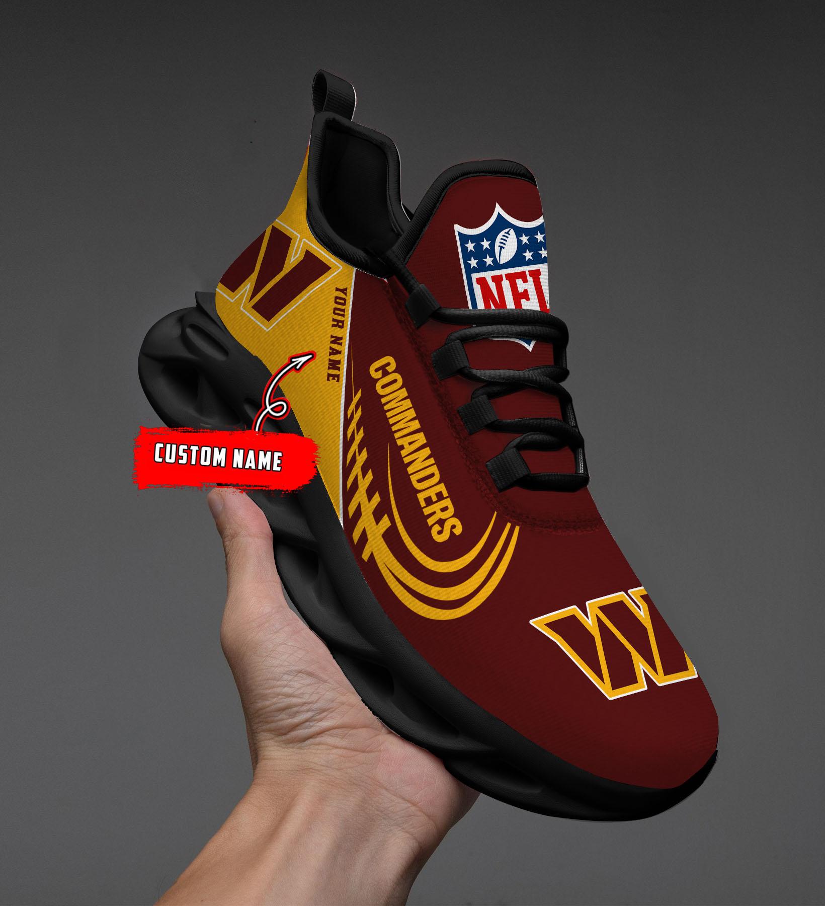 Ideafootwear Washington Commanders Max Soul Shoes Sneakers For Men And Women