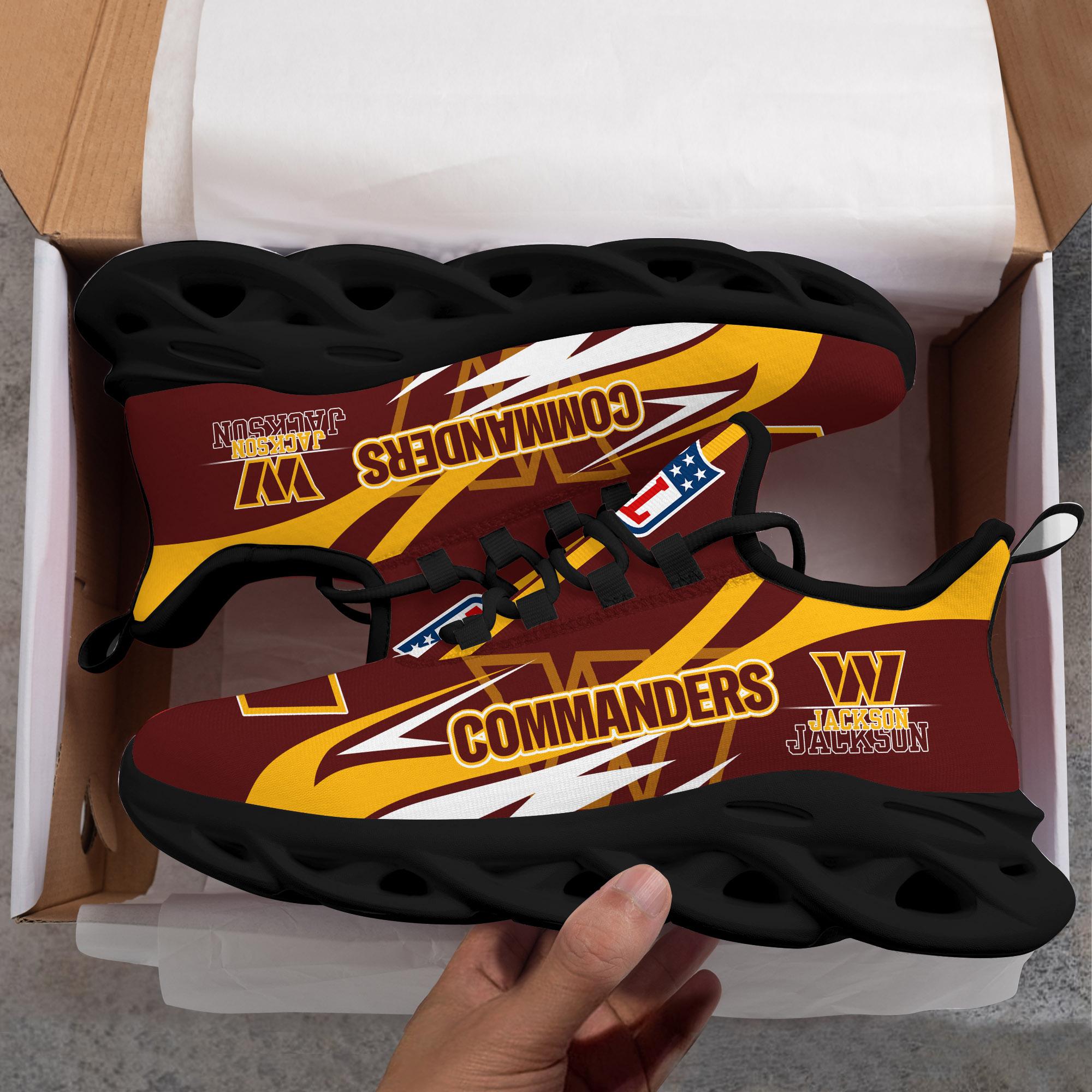 Ideafootwear Washington Commanders Max Soul Shoes Sneakers For Men And Women