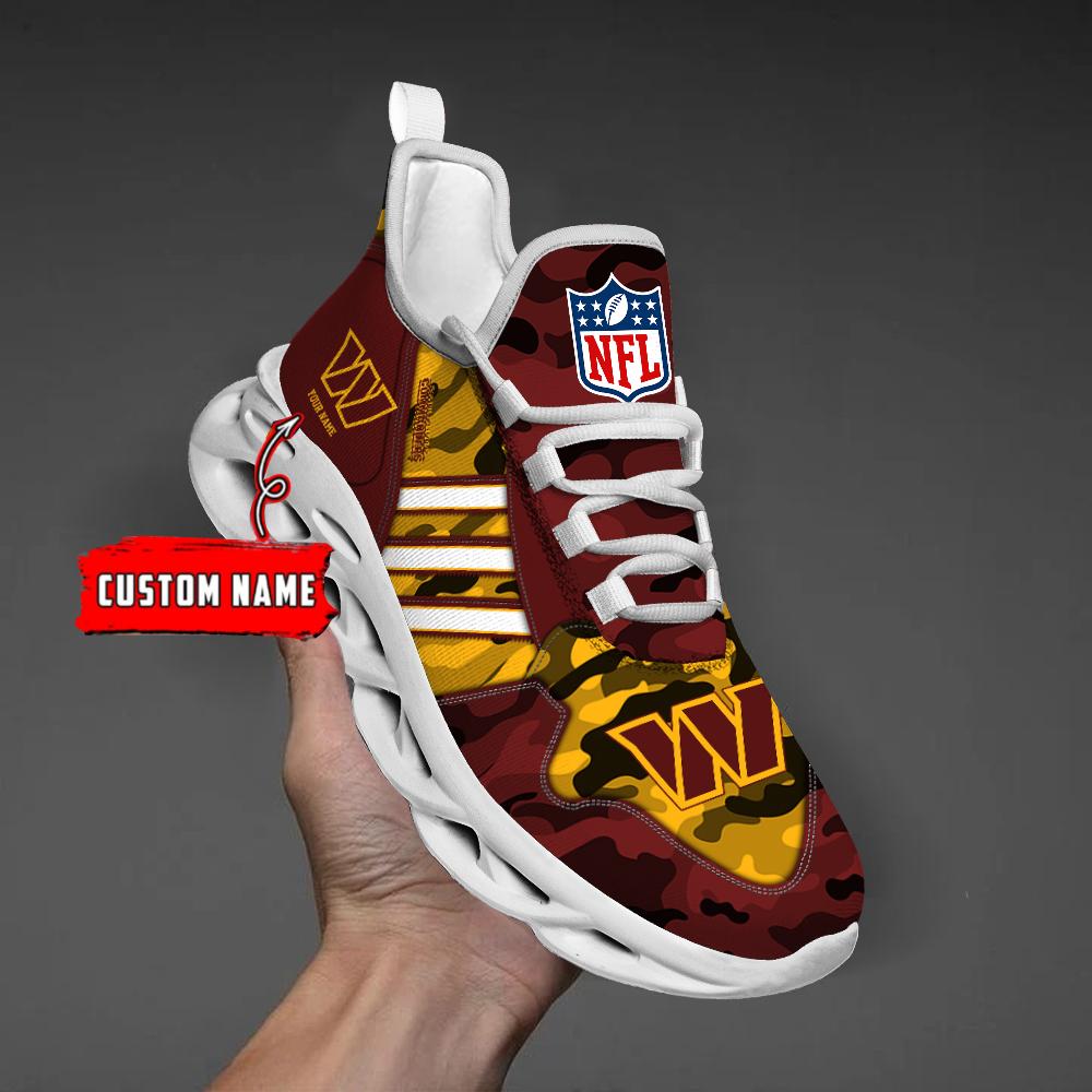 Ideafootwear Washington Commanders Max Soul Shoes Sneakers For Men And Women