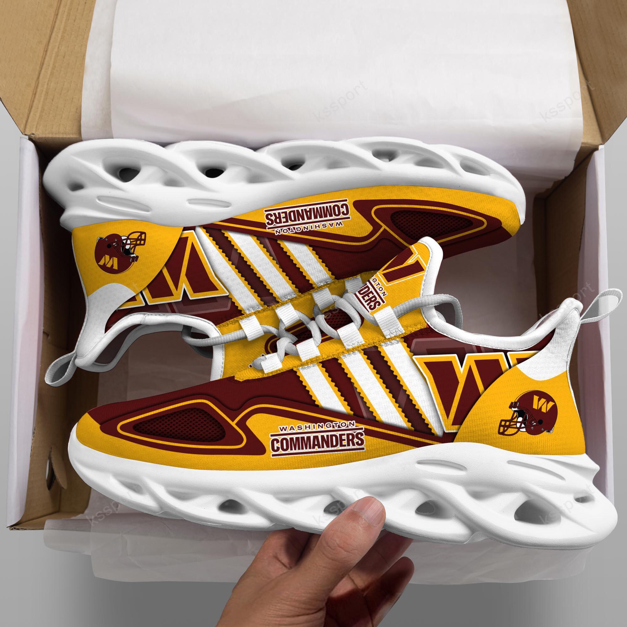 Ideafootwear Washington Commanders Max Soul Shoes Sneakers For Men And Women
