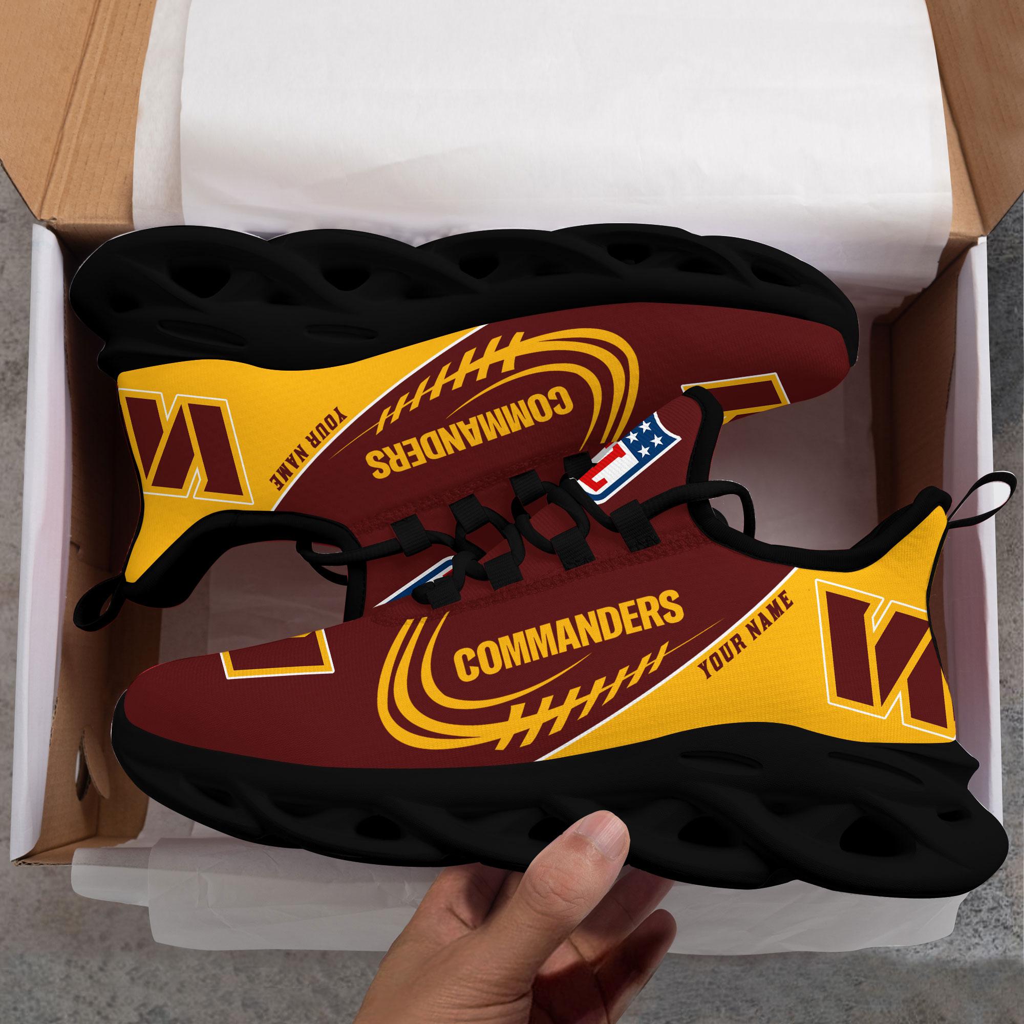Ideafootwear Washington Commanders Max Soul Shoes Sneakers For Men And Women