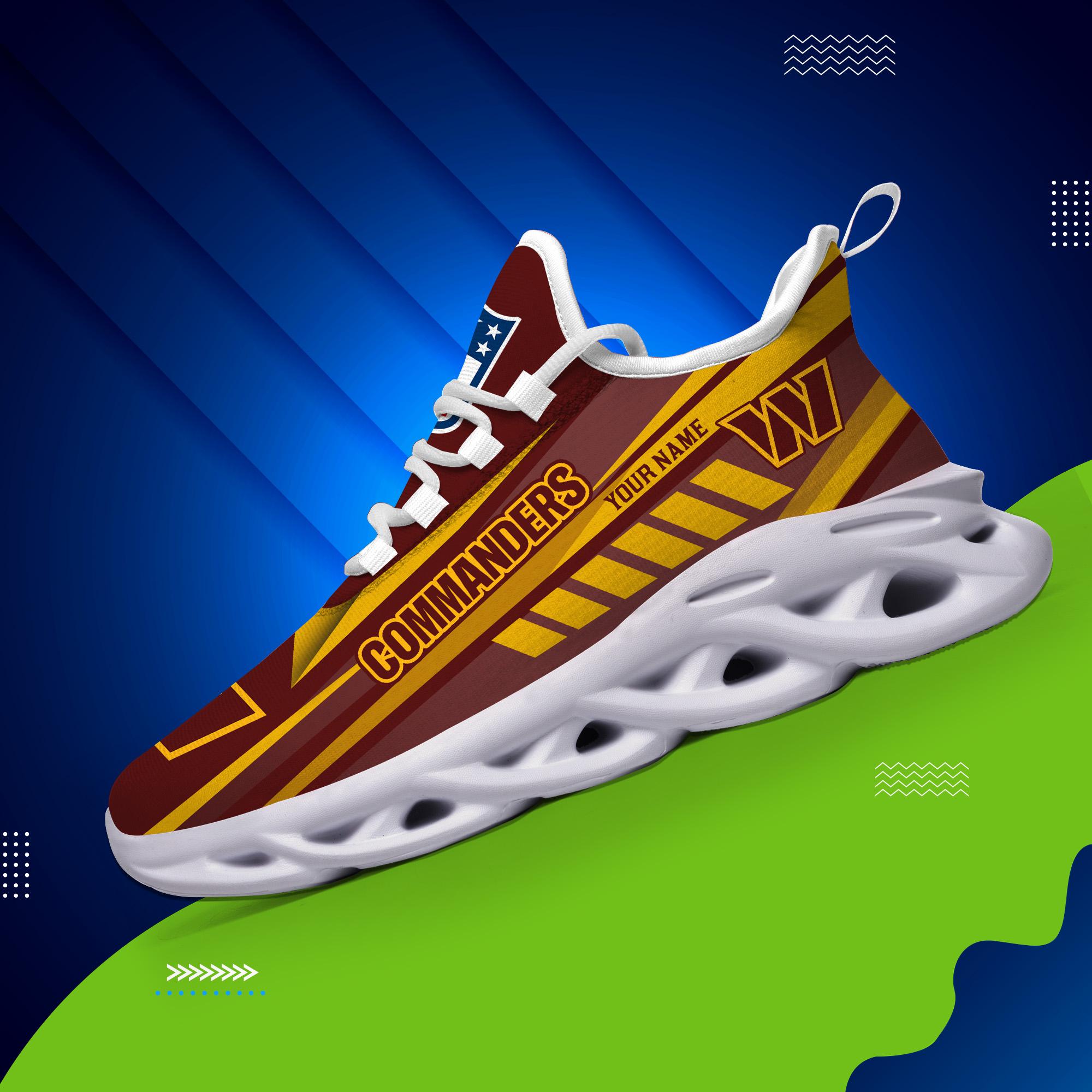 Ideafootwear Washington Commanders Max Soul Shoes Sneakers For Men And Women