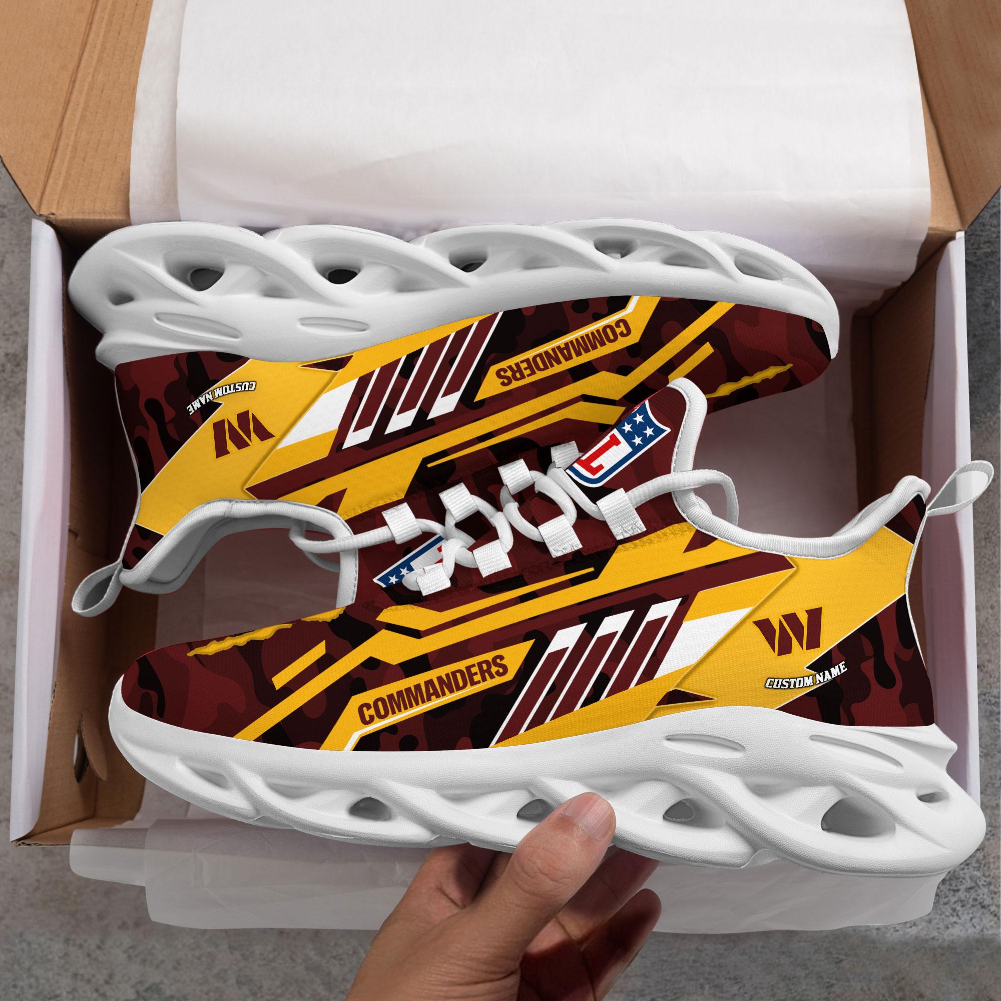 Ideafootwear Washington Commanders Max Soul Shoes Sneakers For Men And Women