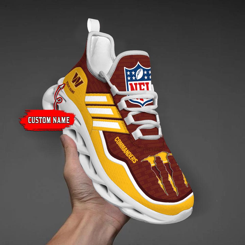Ideafootwear Washington Commanders Max Soul Shoes Sneakers For Men And Women