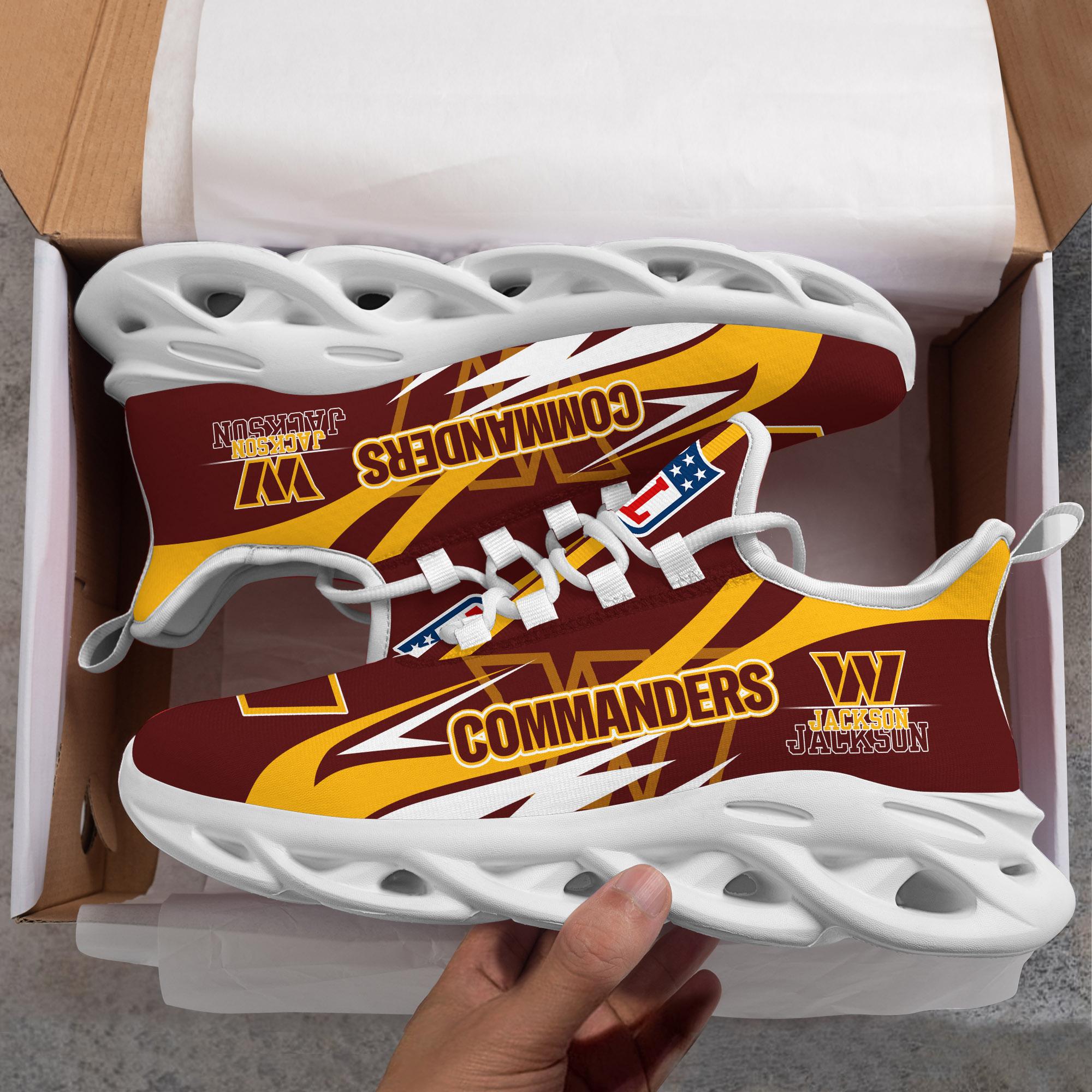 Ideafootwear Washington Commanders Max Soul Shoes Sneakers For Men And Women