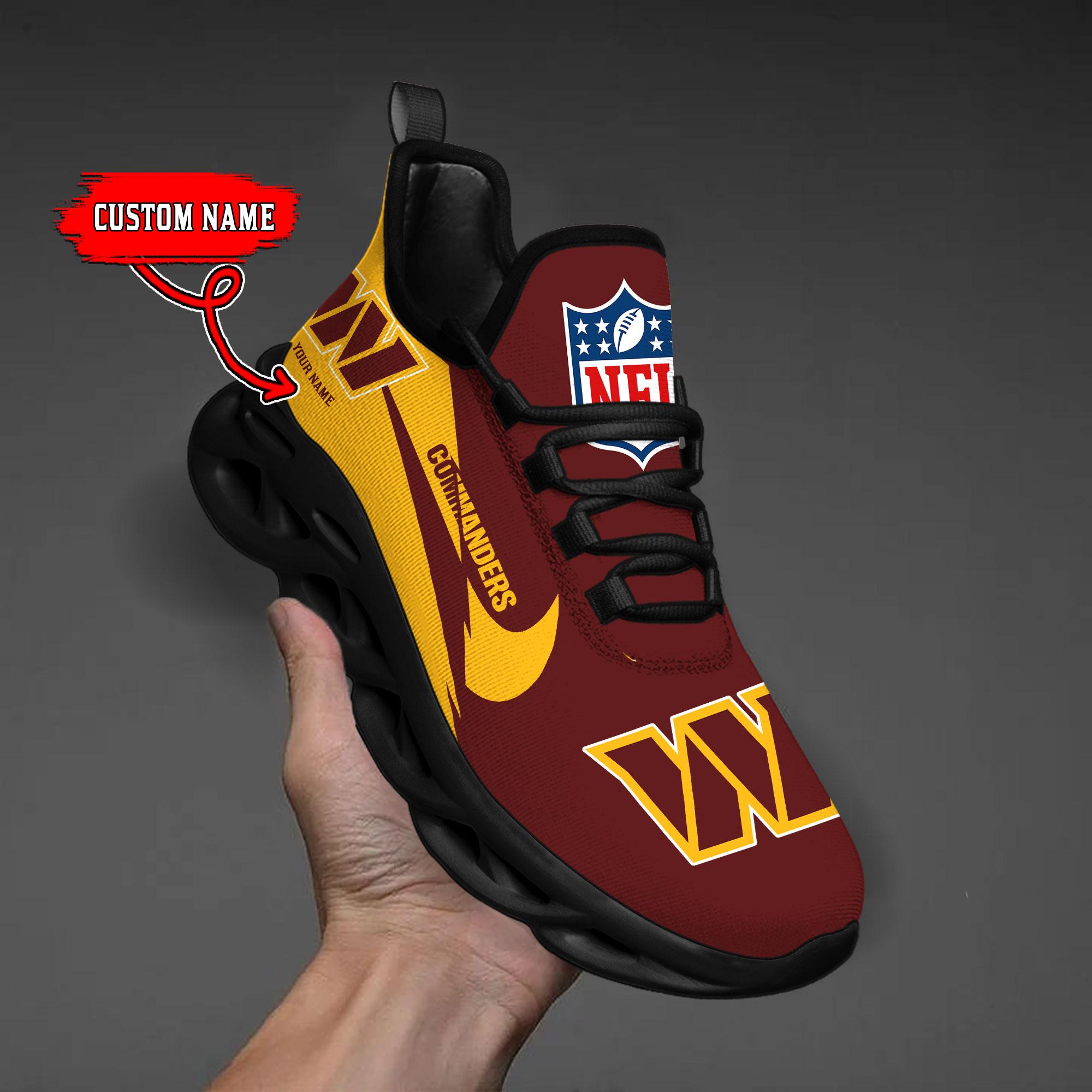 Ideafootwear Washington Commanders Max Soul Shoes Sneakers For Men And Women