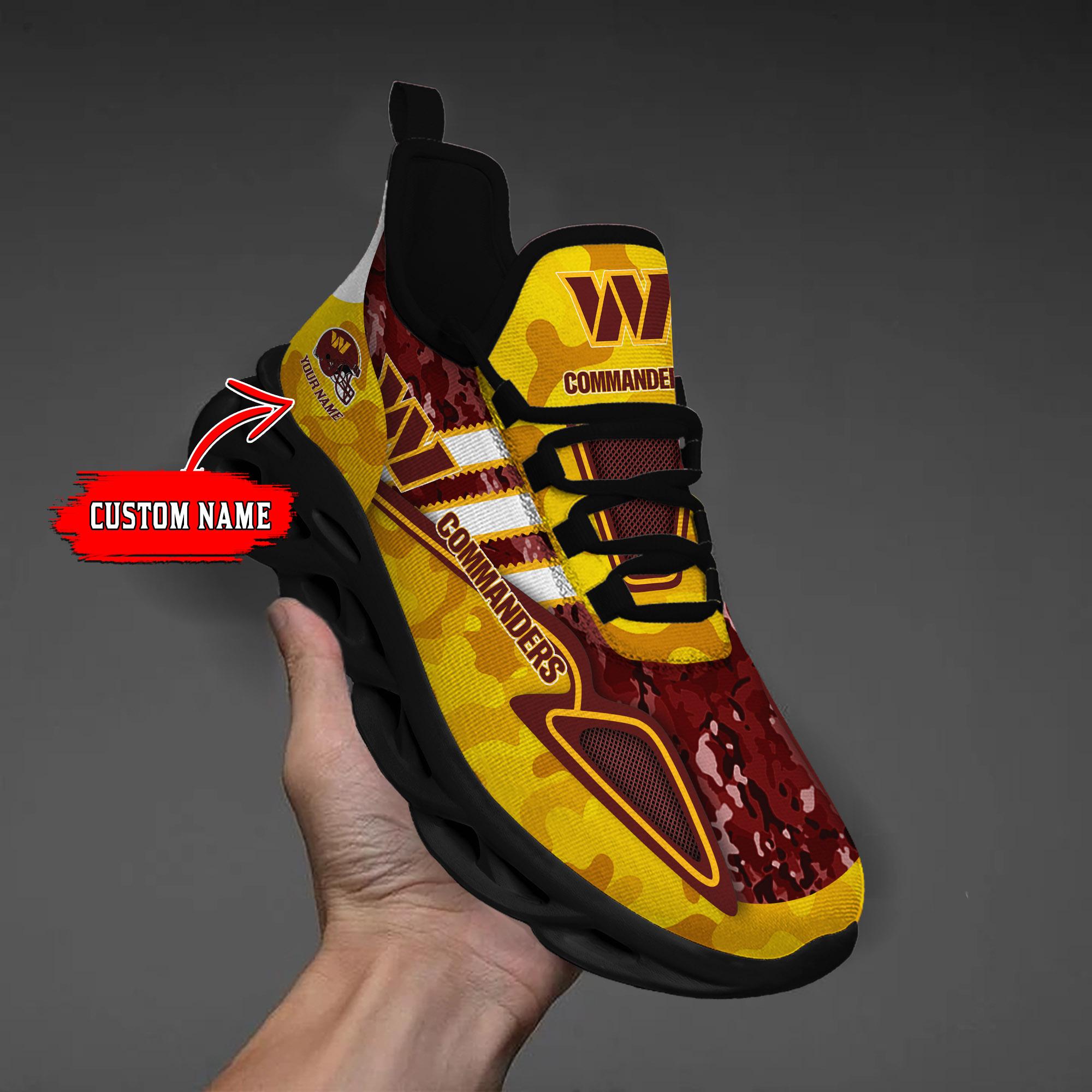 Ideafootwear Washington Commanders Max Soul Shoes Sneakers For Men And Women