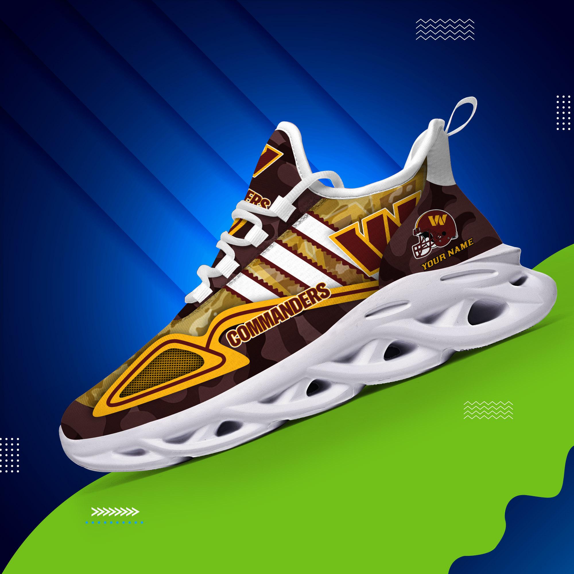 Ideafootwear Washington Commanders Max Soul Shoes Sneakers For Men And Women