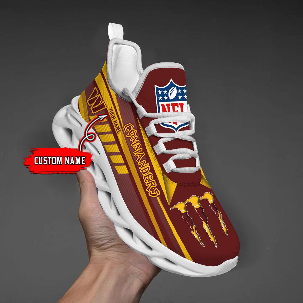 Ideafootwear Washington Commanders Max Soul Shoes Sneakers For Men And Women