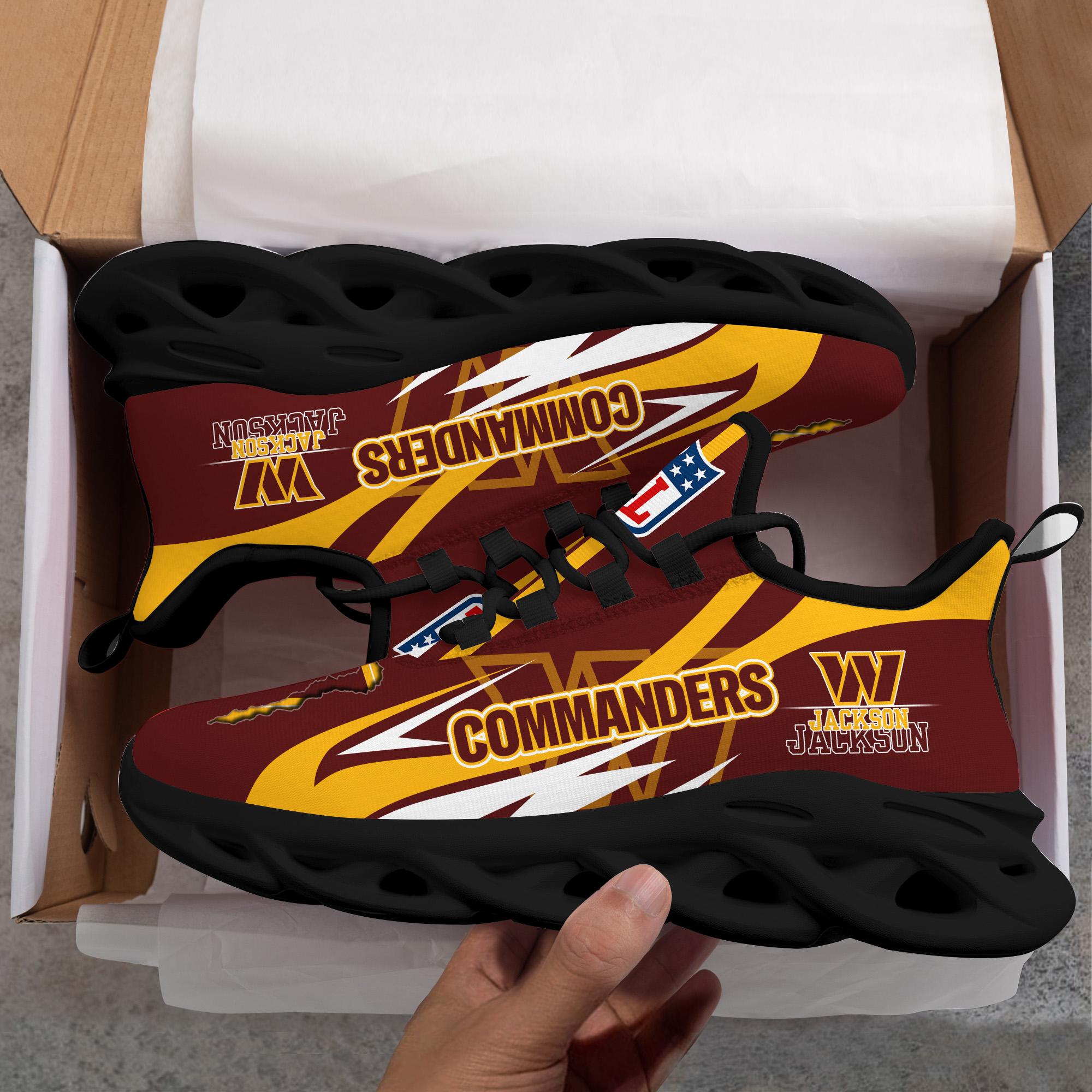 Ideafootwear Washington Commanders Max Soul Shoes Sneakers For Men And Women