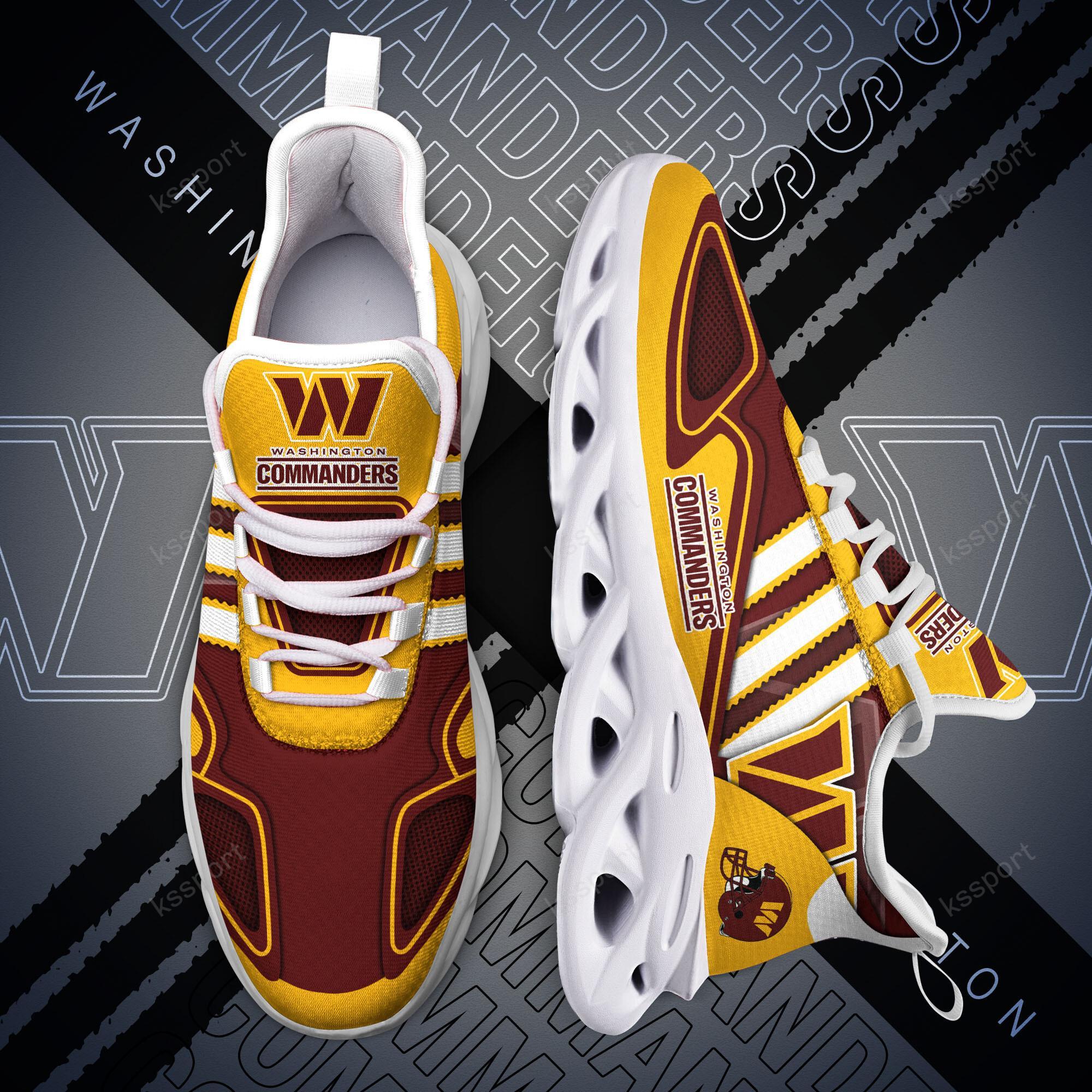 Ideafootwear Washington Commanders Max Soul Shoes Sneakers For Men And Women