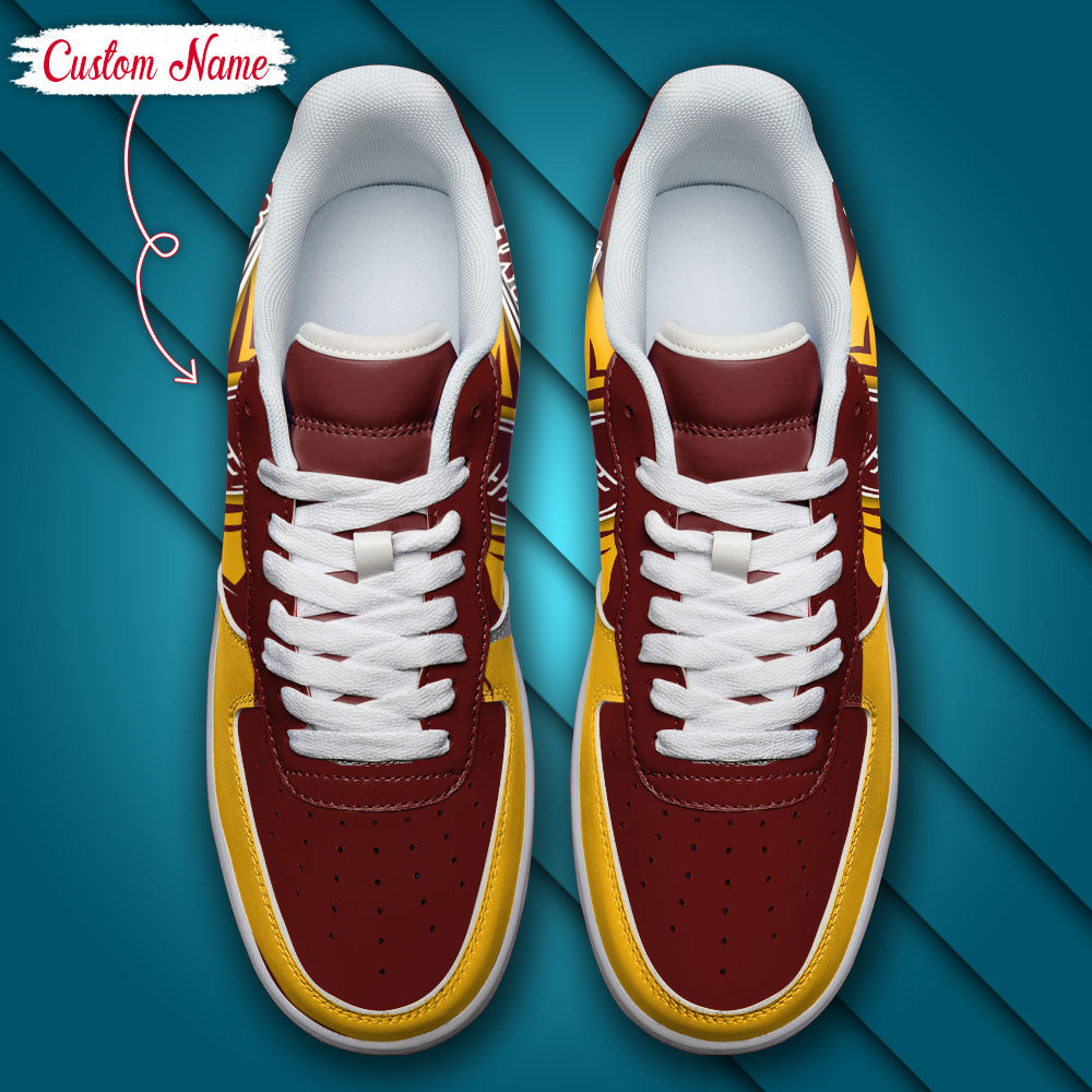 Ideafootwear Washington Commanders NFL Air Low-Top Sneakers Shoes For Men And Women