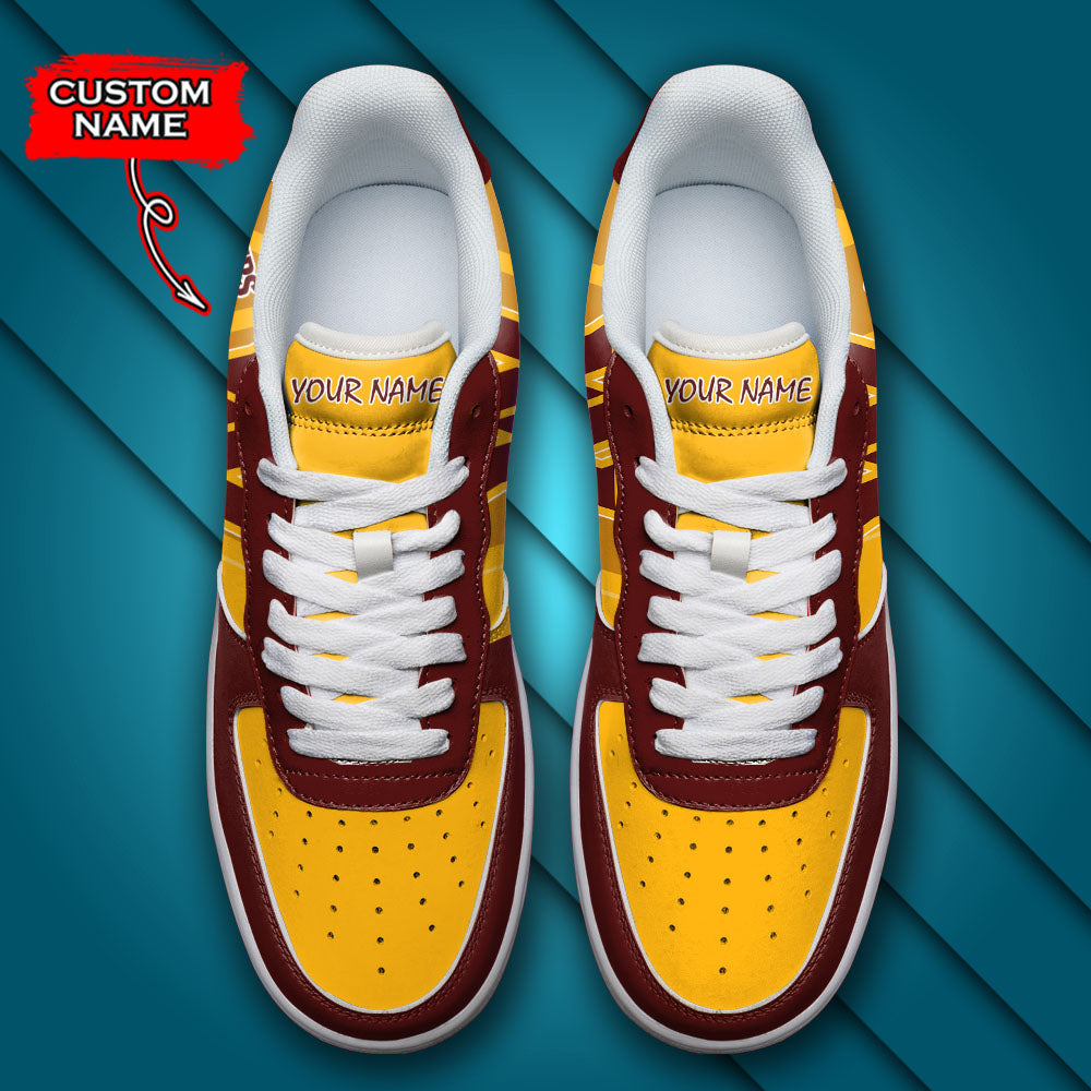 Ideafootwear Washington Commanders NFL Air Low-Top Sneakers Shoes For Men And Women