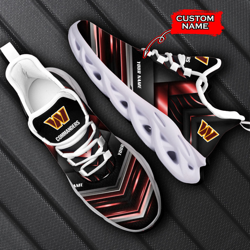 Ideafootwear Washington Commanders NFL Max Soul Shoes Sneakers For Men And Women