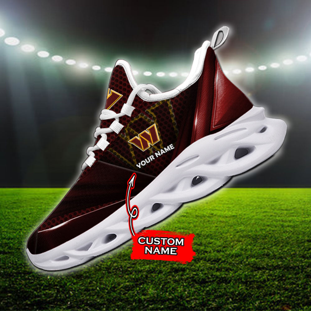 Ideafootwear Washington Commanders NFL Max Soul Shoes Sneakers For Men And Women