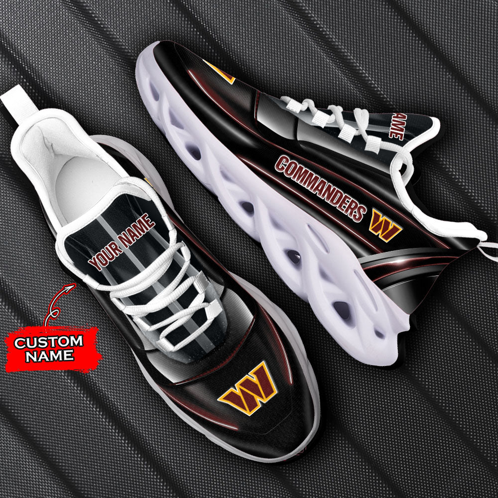 Ideafootwear Washington Commanders NFL Max Soul Shoes Sneakers For Men And Women