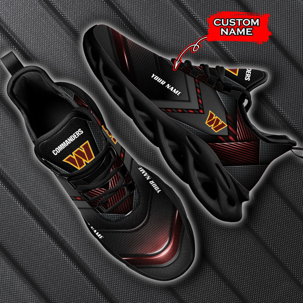 Ideafootwear Washington Commanders NFL Max Soul Shoes Sneakers For Men And Women