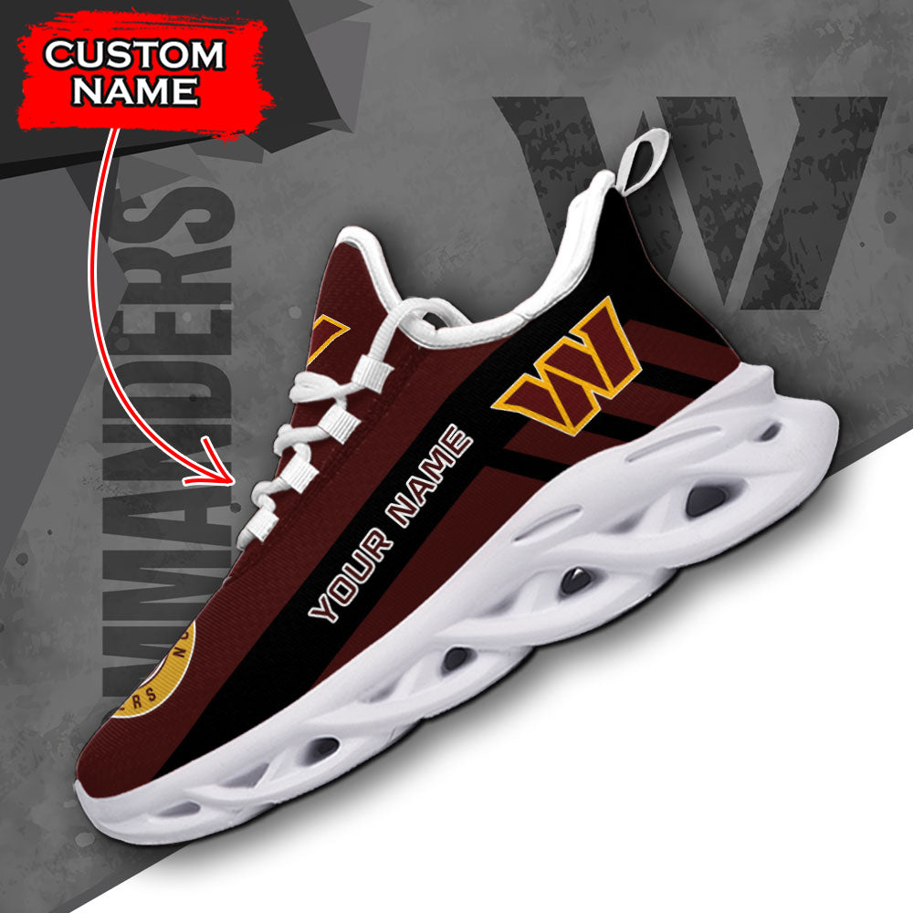 Ideafootwear Washington Commanders NFL Max Soul Shoes Sneakers For Men And Women