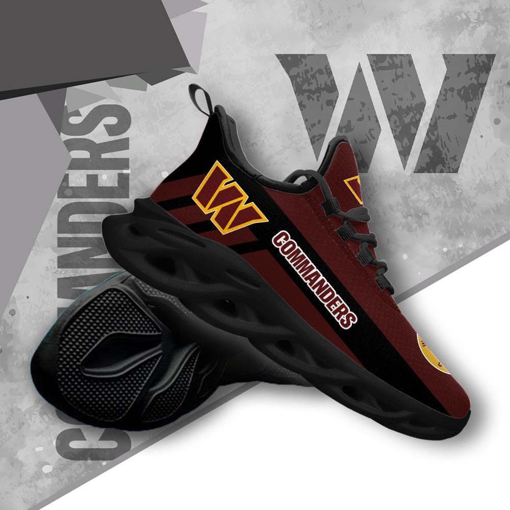 Ideafootwear Washington Commanders NFL Max Soul Shoes Sneakers For Men And Women