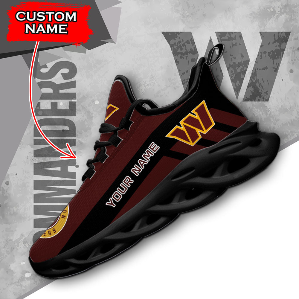 Ideafootwear Washington Commanders NFL Max Soul Shoes Sneakers For Men And Women