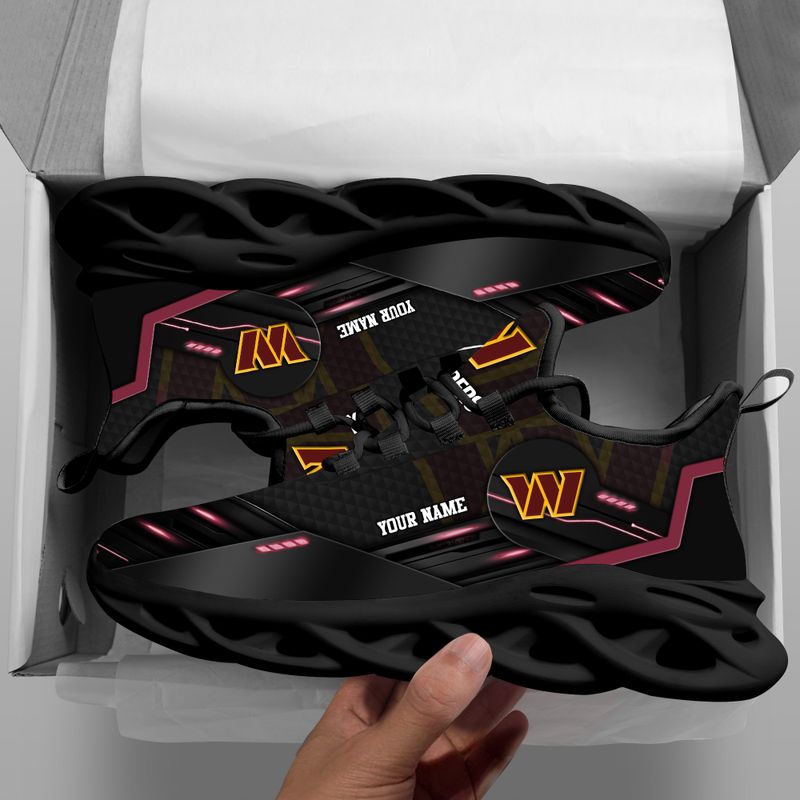 Ideafootwear Washington Commanders NFL Max Soul Shoes Sneakers For Men And Women