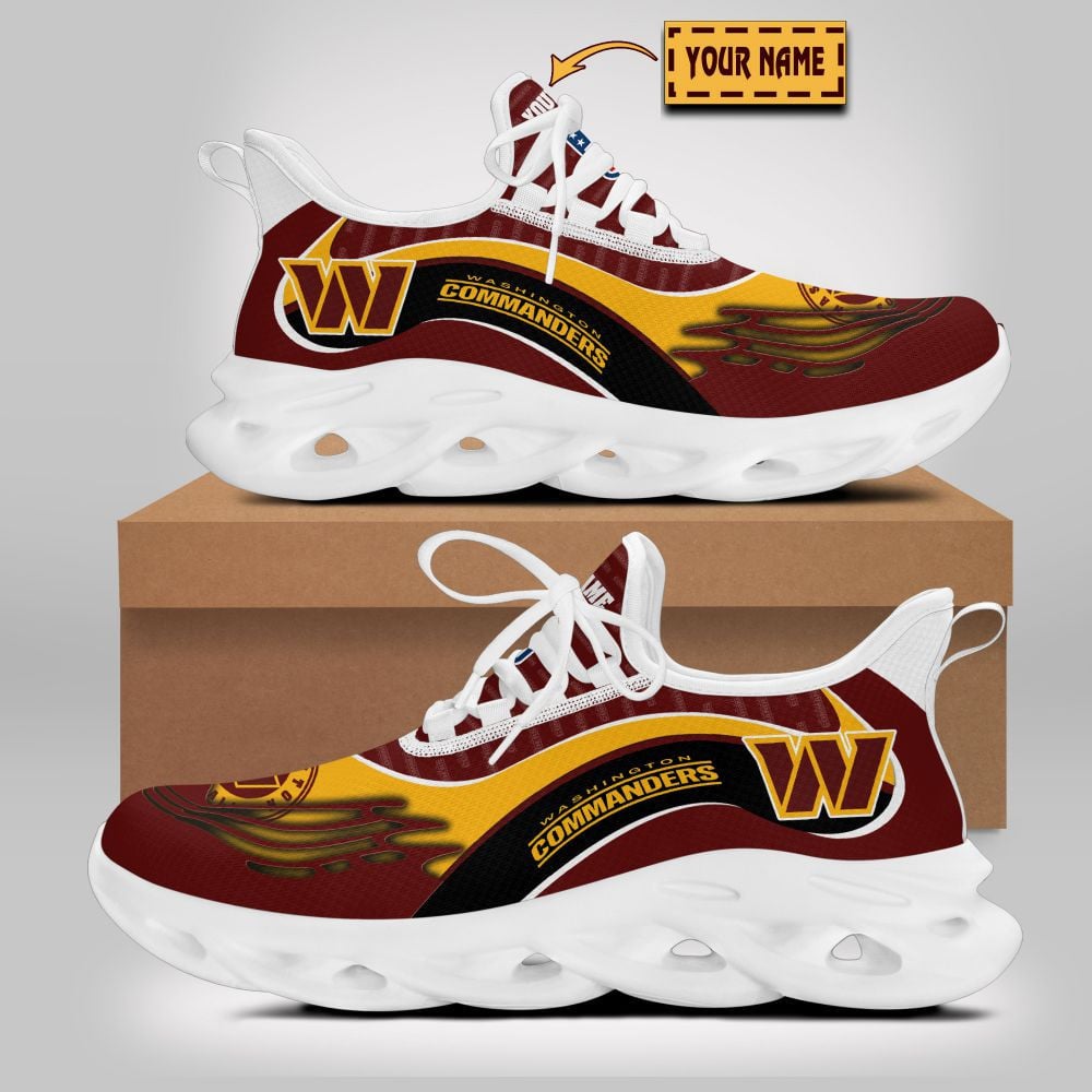 Ideafootwear Washington Commanders NFL Max Soul Shoes Sneakers For Men And Women