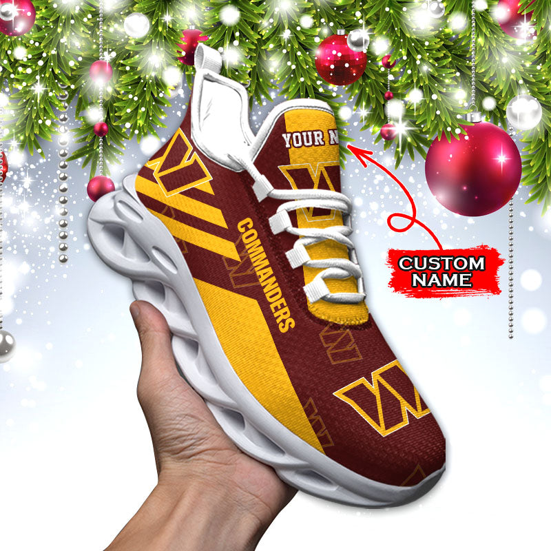 Ideafootwear Washington Commanders NFL Max Soul Shoes Sneakers For Men And Women