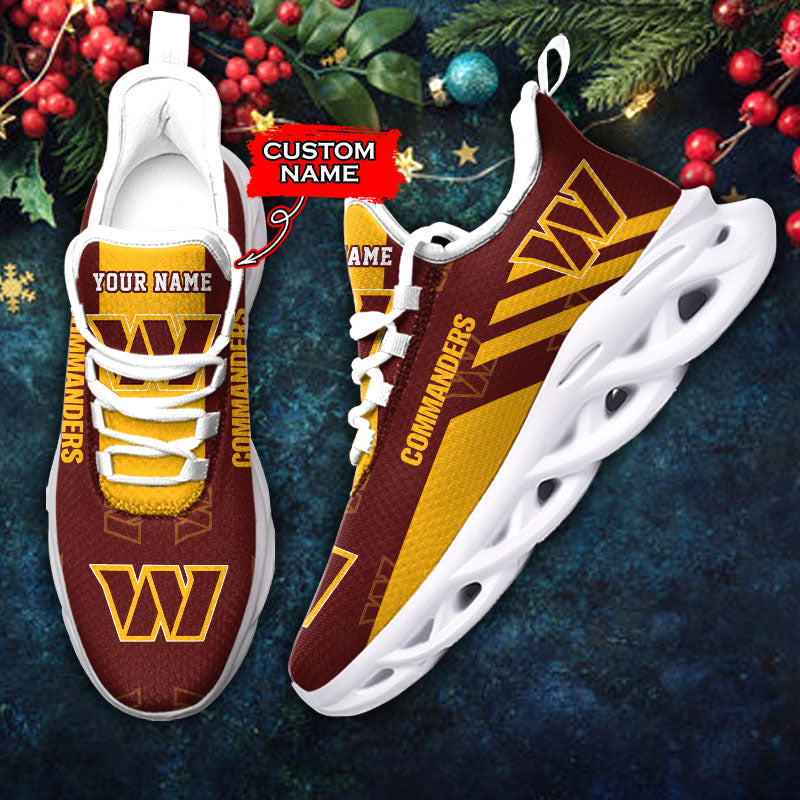 Ideafootwear Washington Commanders NFL Max Soul Shoes Sneakers For Men And Women