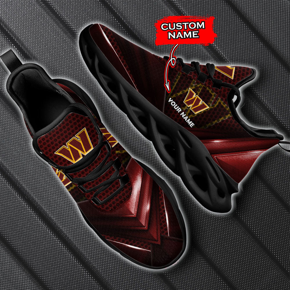 Ideafootwear Washington Commanders NFL Max Soul Shoes Sneakers For Men And Women