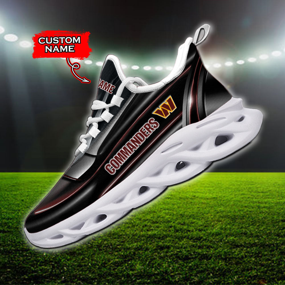 Ideafootwear Washington Commanders NFL Max Soul Shoes Sneakers For Men And Women