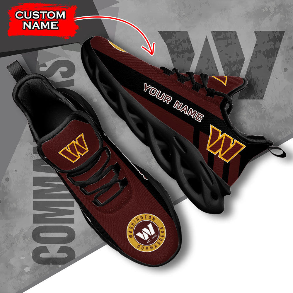 Ideafootwear Washington Commanders NFL Max Soul Shoes Sneakers For Men And Women