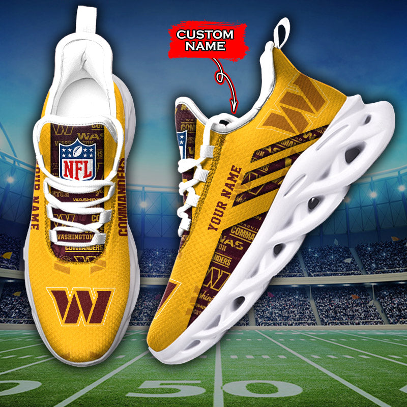 Ideafootwear Washington Commanders NFL Max Soul Shoes Sneakers For Men And Women