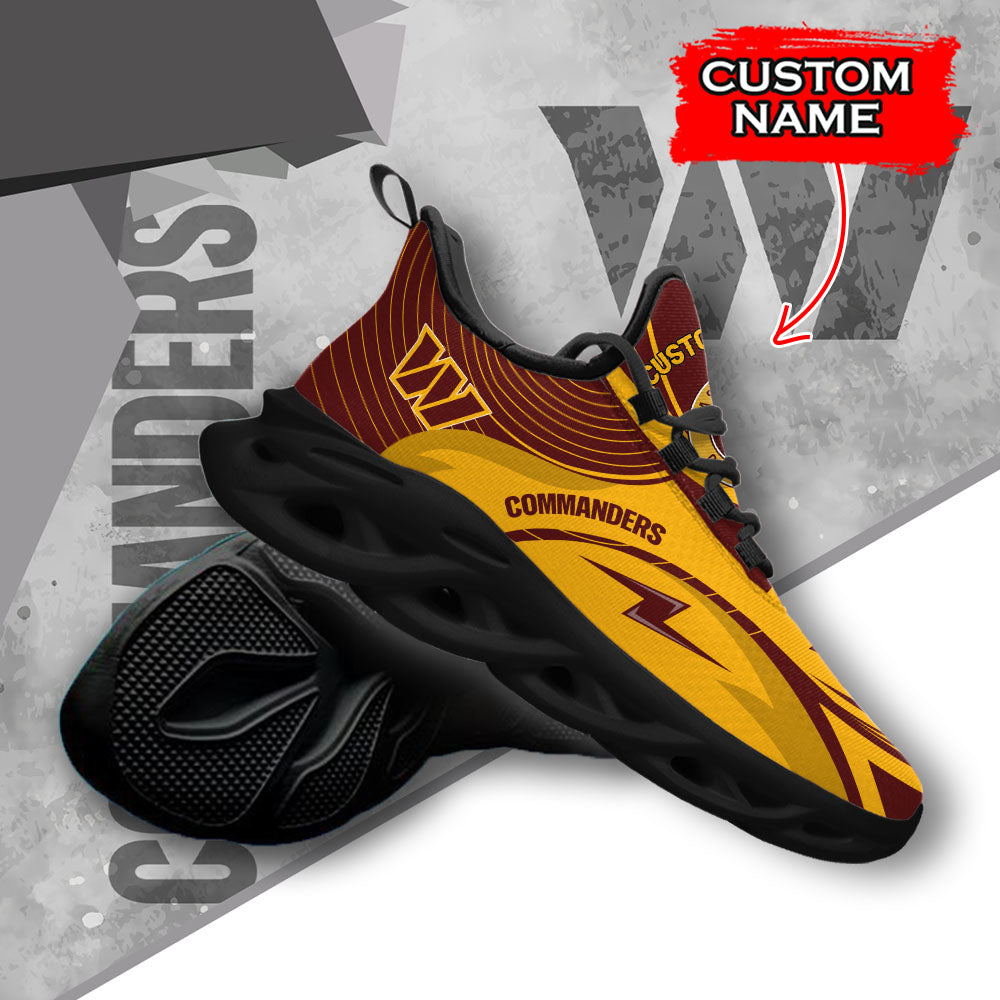 Ideafootwear Washington Commanders NFL Max Soul Shoes Sneakers For Men And Women