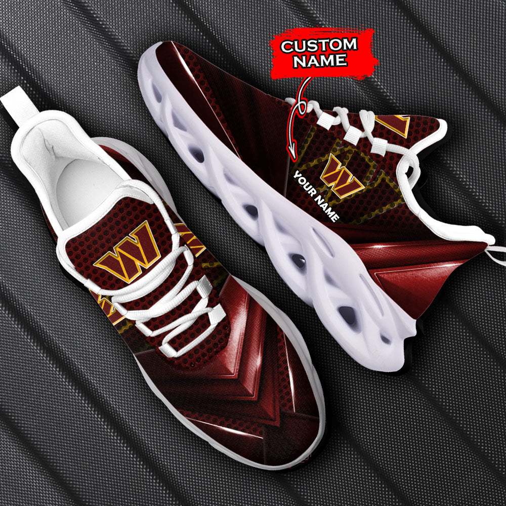 Ideafootwear Washington Commanders NFL Max Soul Shoes Sneakers For Men And Women