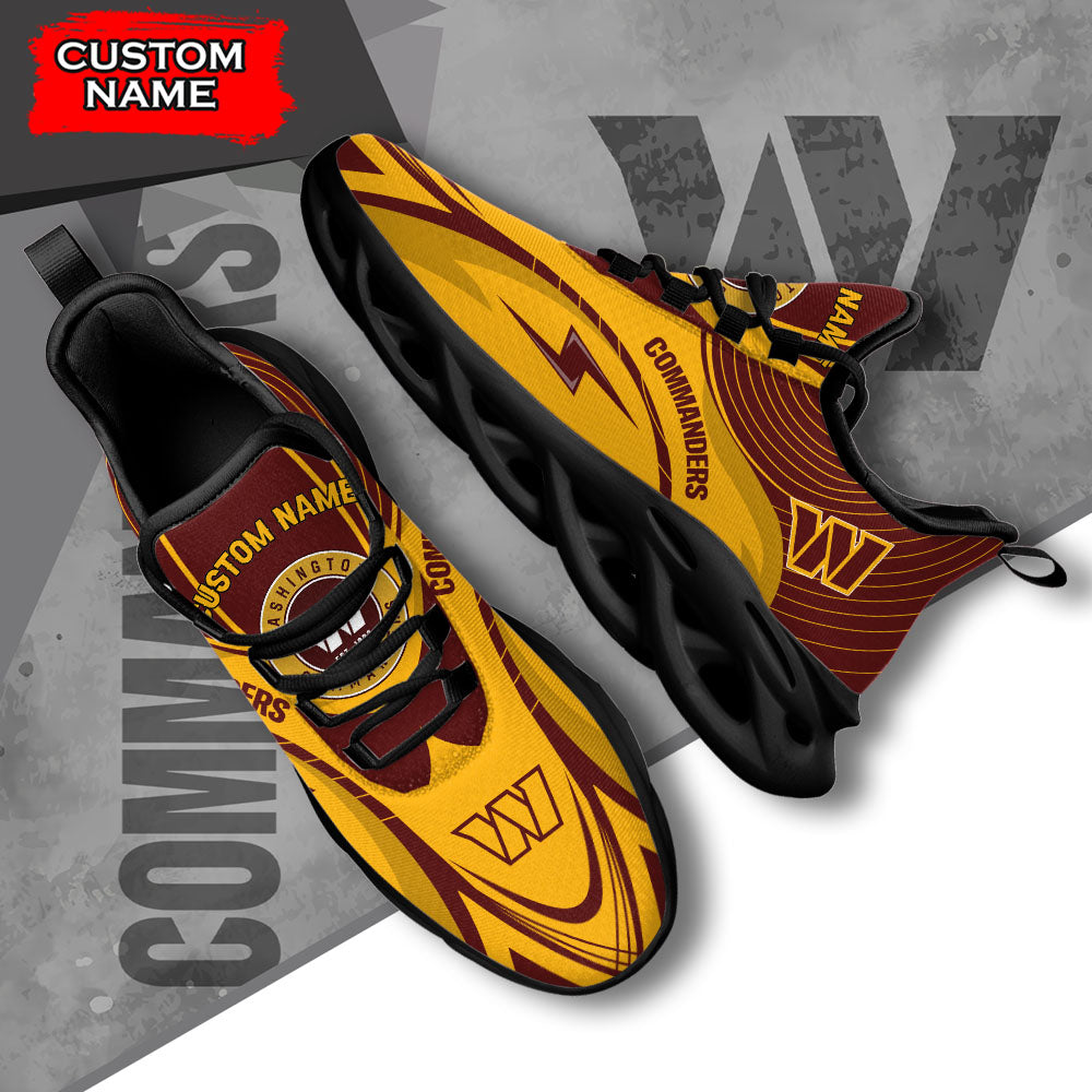 Ideafootwear Washington Commanders NFL Max Soul Shoes Sneakers For Men And Women