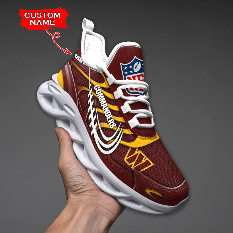 Ideafootwear Washington Commanders NFL Max Soul Shoes Sneakers For Men And Women