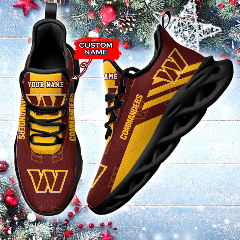 Ideafootwear Washington Commanders NFL Max Soul Shoes Sneakers For Men And Women