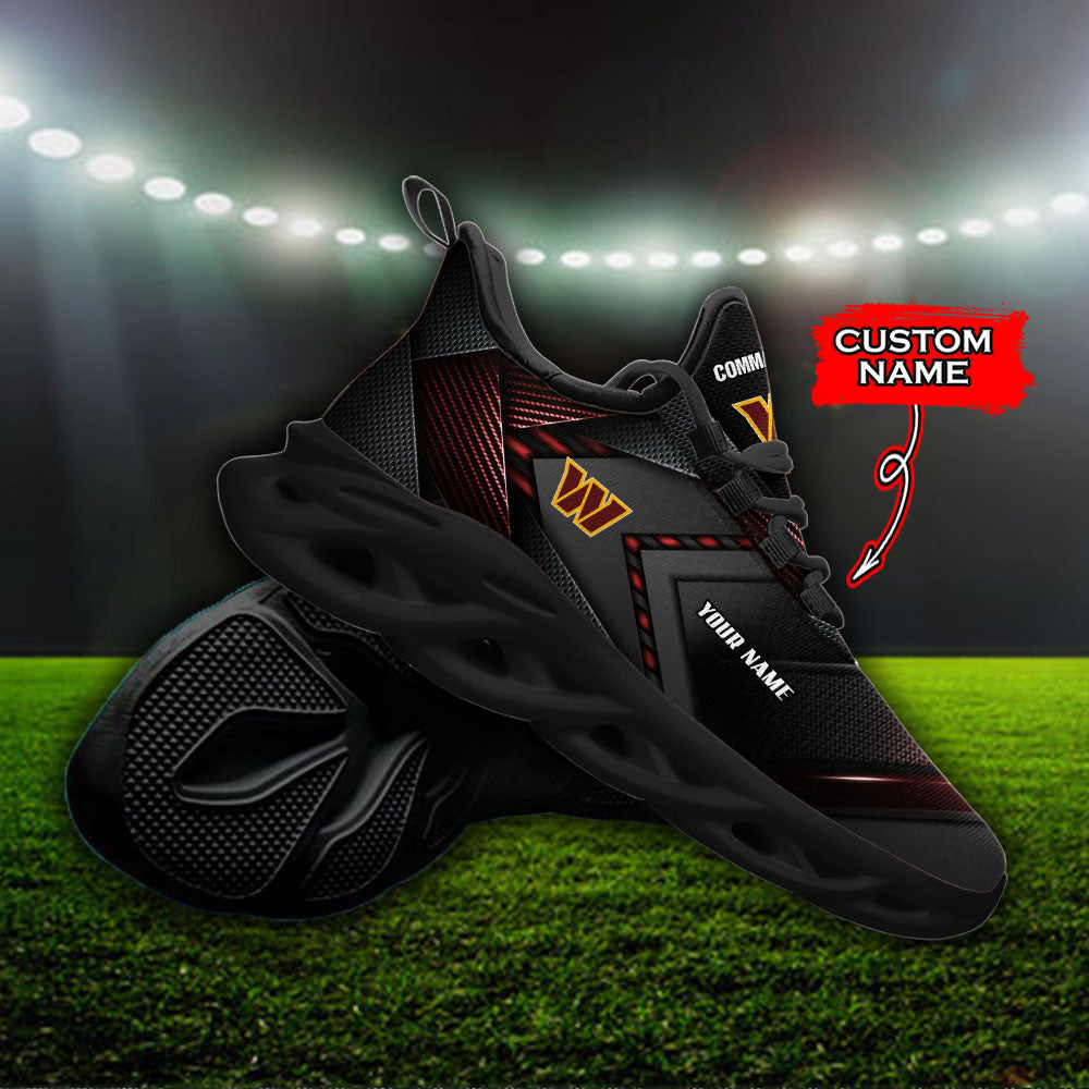 Ideafootwear Washington Commanders NFL Max Soul Shoes Sneakers For Men And Women