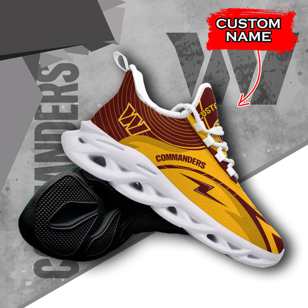 Ideafootwear Washington Commanders NFL Max Soul Shoes Sneakers For Men And Women