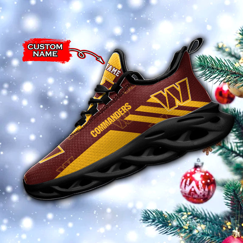 Ideafootwear Washington Commanders NFL Max Soul Shoes Sneakers For Men And Women