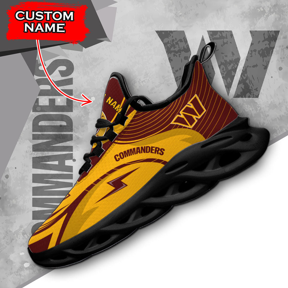 Ideafootwear Washington Commanders NFL Max Soul Shoes Sneakers For Men And Women