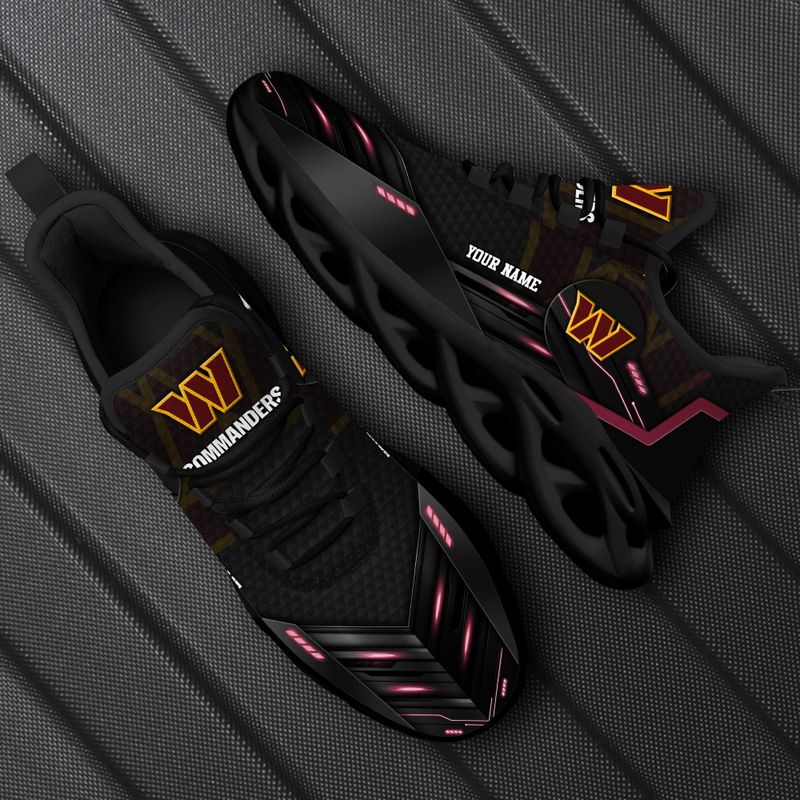 Ideafootwear Washington Commanders NFL Max Soul Shoes Sneakers For Men And Women
